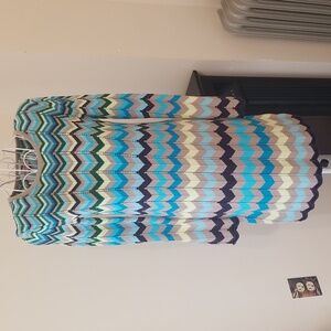Hanna Andersson Multicolor Chevron Knit Dress